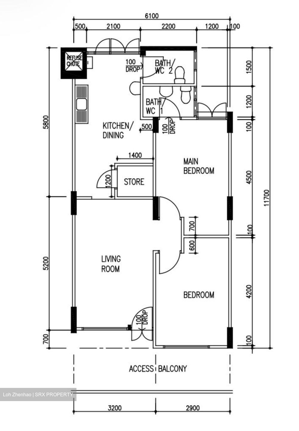 Blk 203 Serangoon Central (Serangoon), HDB 3 Rooms #554064761